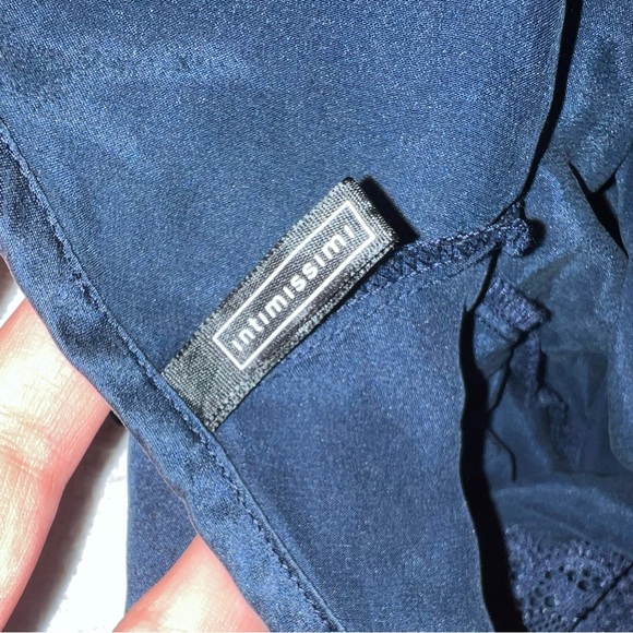 Intimissimi Lace Trim Silk V Neck Cami Tank Top Womens Size XS - Picture 6 of 9